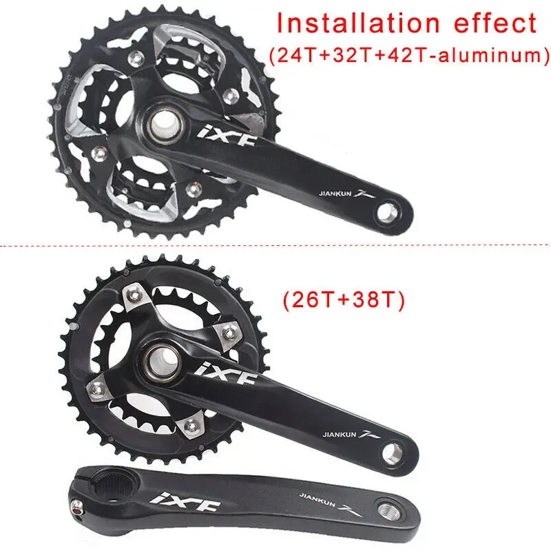 104/64BCD Coroa 3*10 velocidade 2*10 Vapa de bicicleta de bicicleta Tripla de bicicleta Tripla 22/32/32/38/42T Mtb Chainring Bike Part