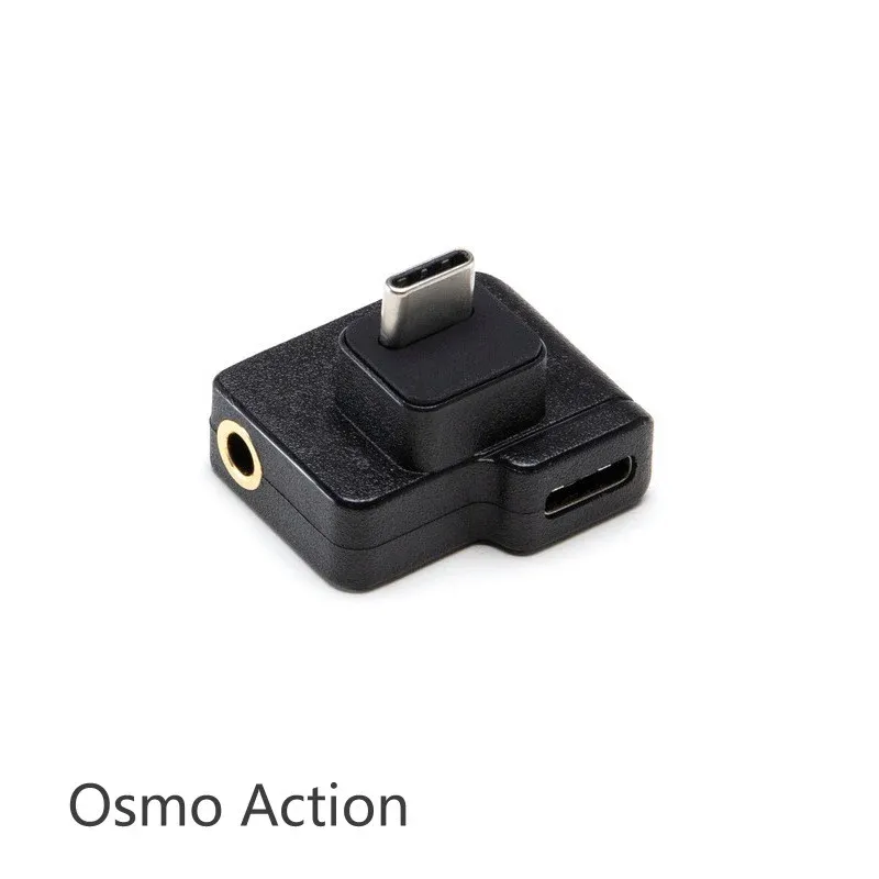 Accessoires für DJI OSMO -Aktion 3,5 mm Adapter/USBC -Adapter -Verwendung für externe 3,5 -mm -Mikrofon Original brandneu in Lagerbestand