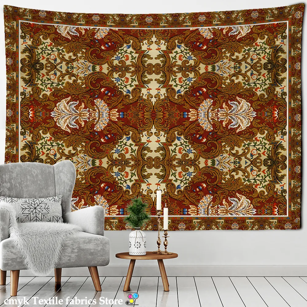 Mandala matta mönster tapestry vägg hängande boho estetiskt rum tapiz hippie konst dekor bakgrund tyg