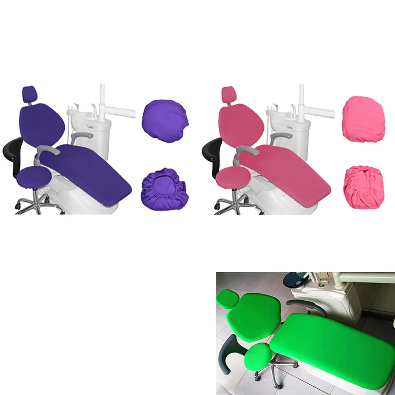 thumbnail image 2 of 4-Piece Dental Chair Seat Cover Set - PU Leather, Elastic, Waterproof Covers For Dental Unit Chairs 2 of 13