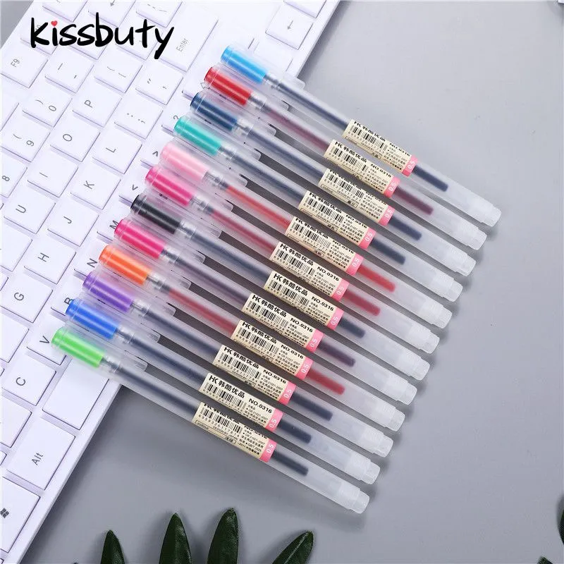 10x Niedliche 0,5 Mm Kugelschreiber – Bunte Motive, Blautinte, Kreatives Schreibwerkzeug