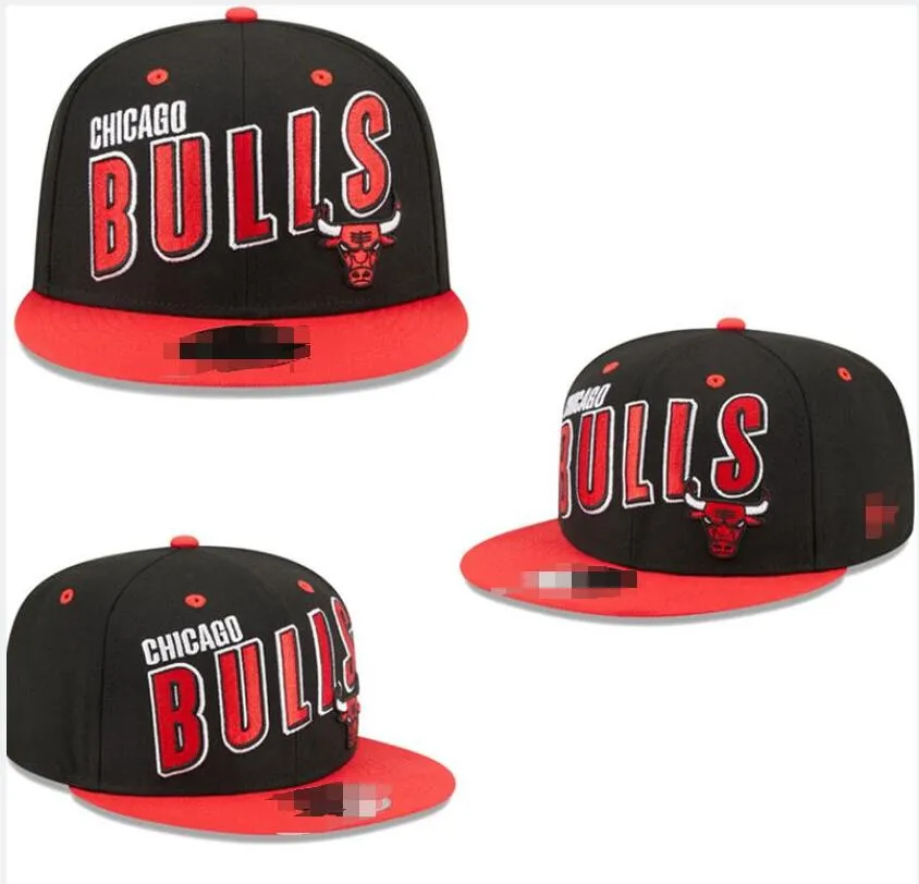 American Basketball "Bulls" Snapback Hats 32 lag Luxury Designer Finals Champions Locker Room Casquette Sports Hat Strapback Snap Back Justerable Cap B9