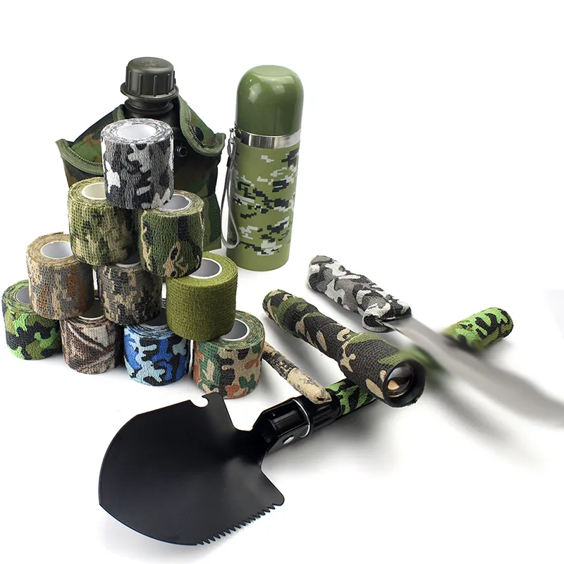 Nastro mimetico multifunzionale camodesivo non tessuto camuffage a caccia di paintball full di fucile impermeabile non slip stealth nastro