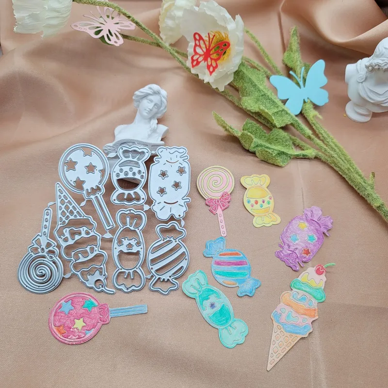 Halloween Candy Metal Cuting Diers for Expossing Dekoracyjne rzemiosło Scrapbooking Die Cuts Album DIY PaperCutting Prezenty