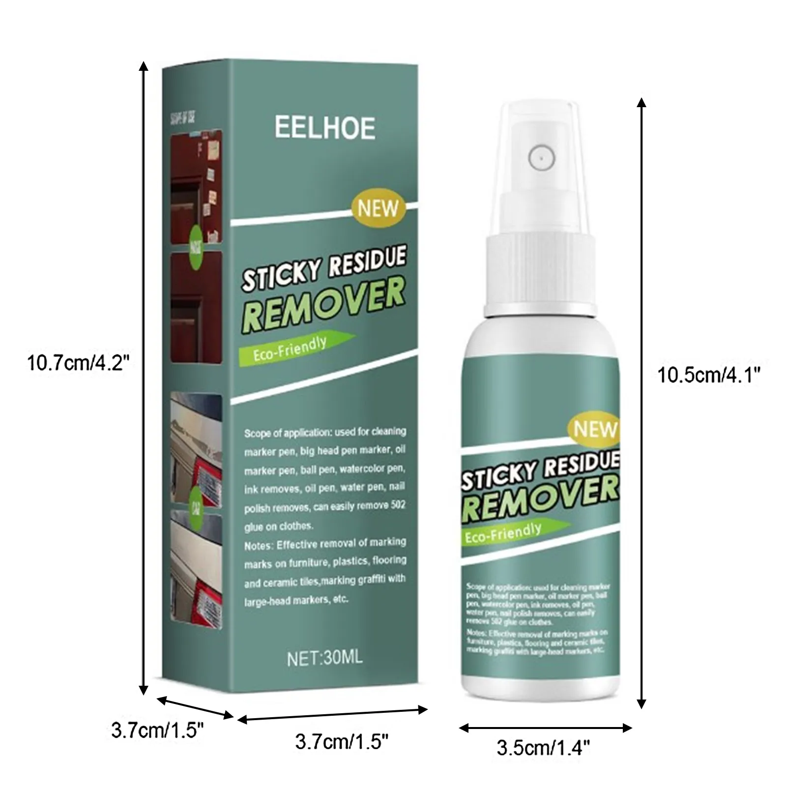 30ml Hızlı ve Kolay Sticker Sökücü Sticky ESIDUE ESIDUE ÇALIŞTIRMA Duvar Sticker Tutkal Kaldırma Araç Cam Etiketi Temizleyici Yapıştırıcı Tutkal Sprey