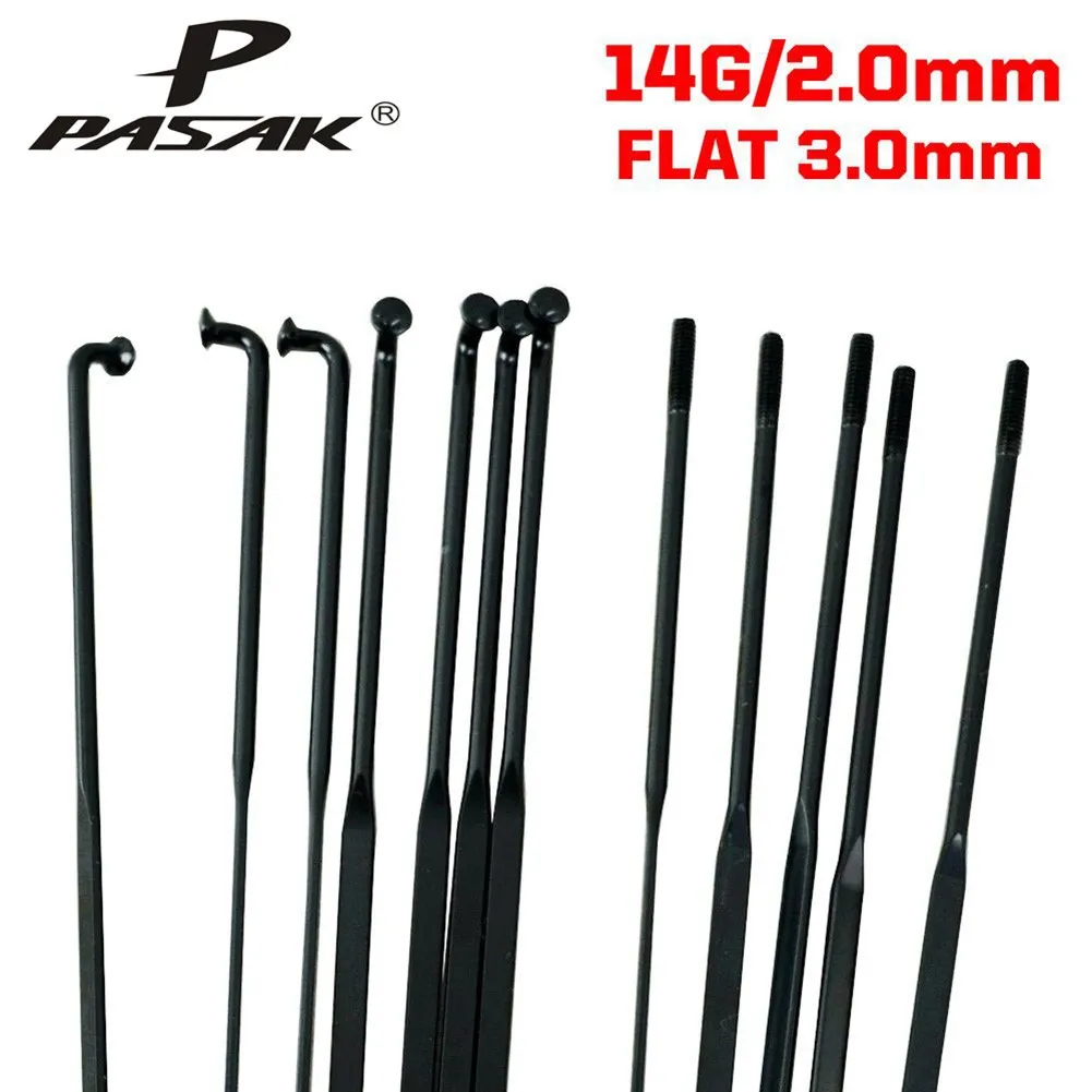 Bicycle Sloke 14G Gomenti da 2 mm 2 mm Flat Bar lunghezza 3 mm 252-285 mm MTB Mountain Bike Bike Bike Hire Parti