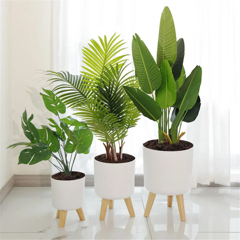Standing Planter Pot with Wooden Legs Floor Plant Stand Plastic Pot for  Indoor Outdoor Use from Dhgate Planters & Pots - price 21.35