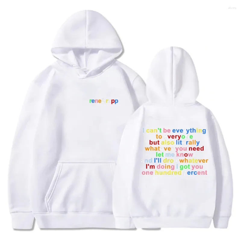 Men's Pullover Hoodie Long Sleeve Renee Rapp Everything To