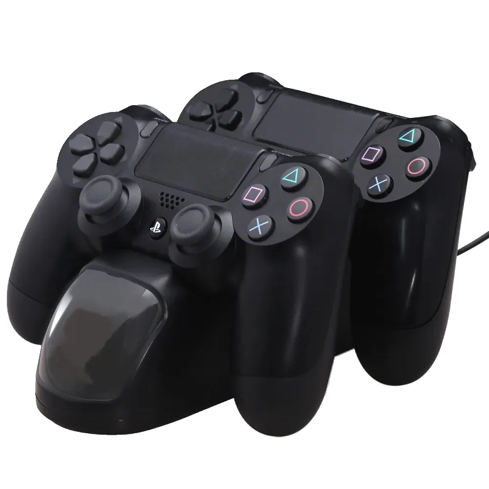 2024 Para novos 22 cores controlador sem fio Joystick Shock Game Controllers Adaptador P4 colorido Bluetooth Gamepad Charger Caixa de carregador de vibração