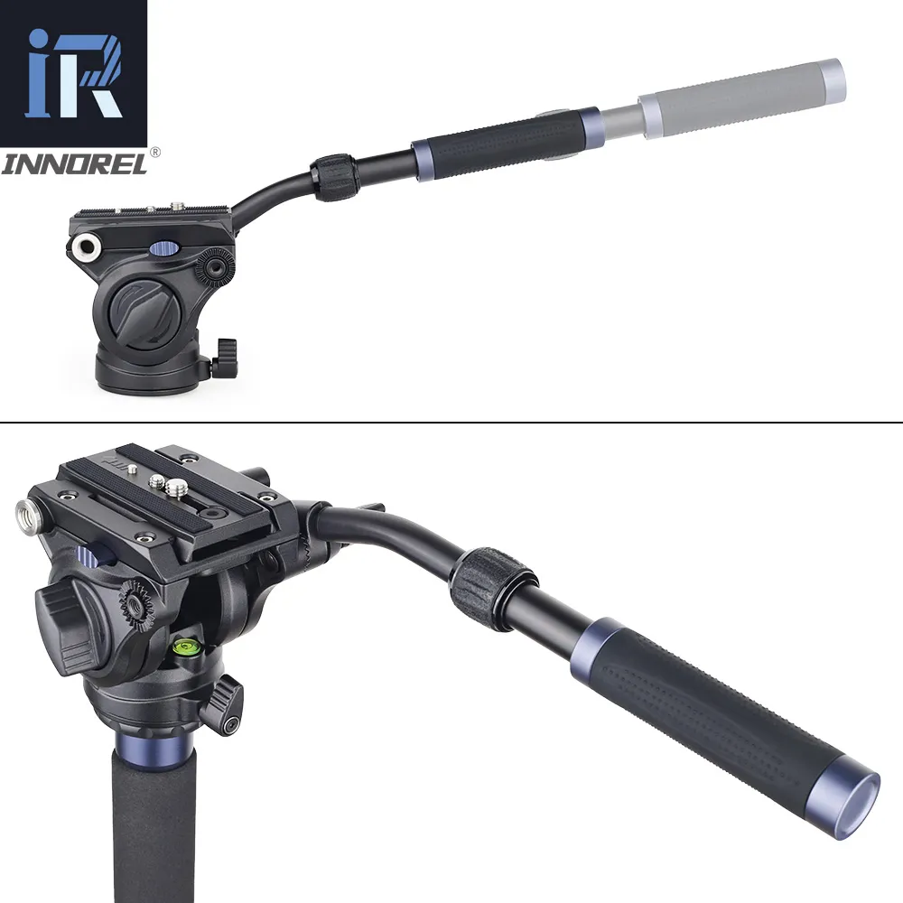 DSLR video kameralar icin s v kafa tripod taban ile hafif aluminyum kamera monopod