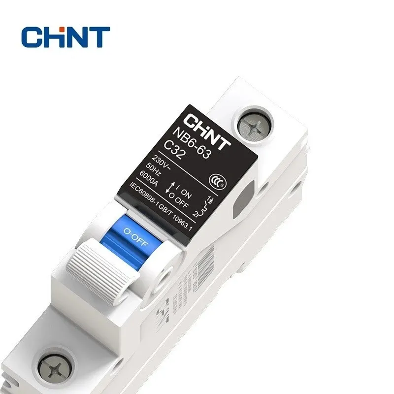 CHNT CHINT NB6-63 DZ30 DZ40 EPN DPN TPN 1P 2P 3P 3P 4P AC 230/400V ROCB Circuter Rail Rail Montaje en miniatura de aire Miniatura