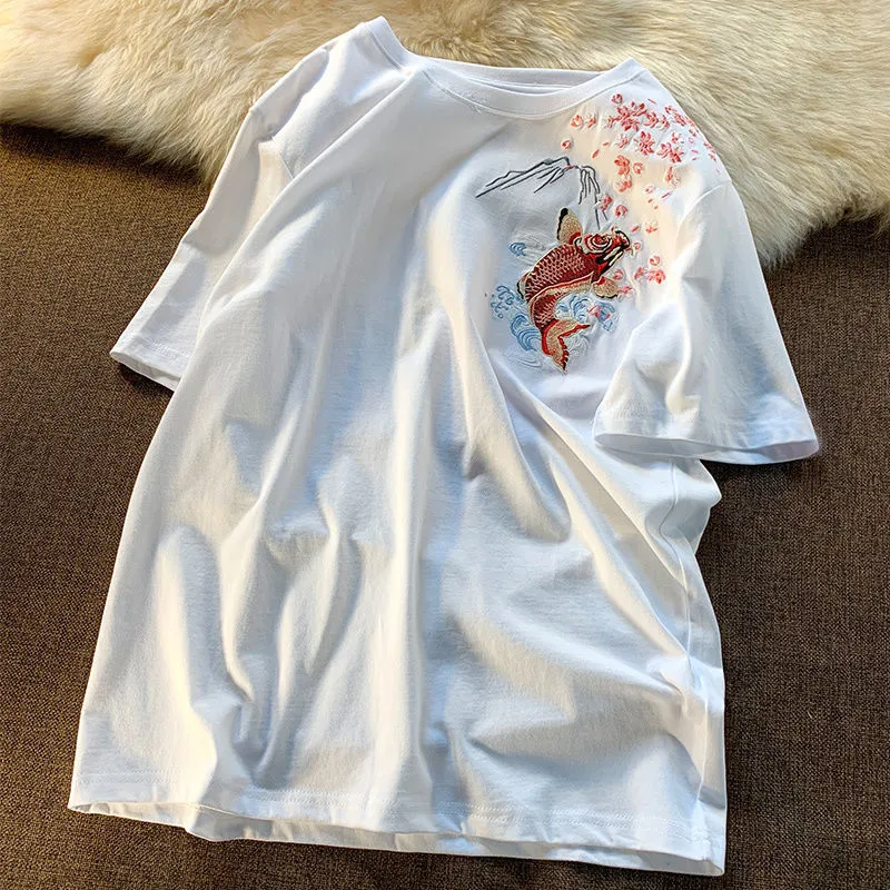 DHgate.com:Chinese Brocade Embroidery Oversized Mens Short