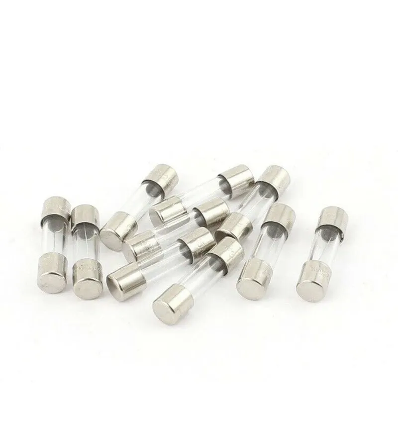 10pcs Fast Blow Glass tube fusibles 250V 0,5A 1A 2A 3A 4A 5A 6A 6.3A 8A 10A 15A 20A 25A 30A AMP FUSE Céramique FUSIBLE 5 * 20 mm 6 * 30 mm