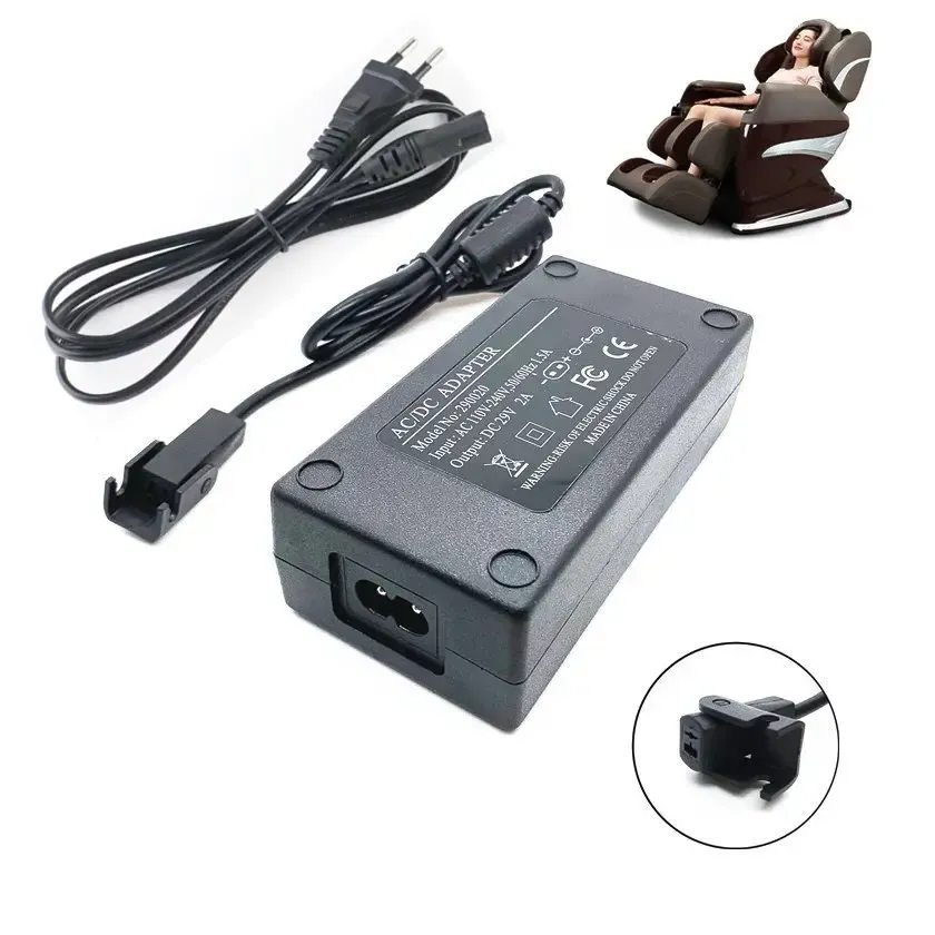 Laddare 29V CE -produkt Högkvalitativ 29V2A AC DC Adapter Power Recliner SOFA Stoladaptertransformator som OKIN Adapterladdare