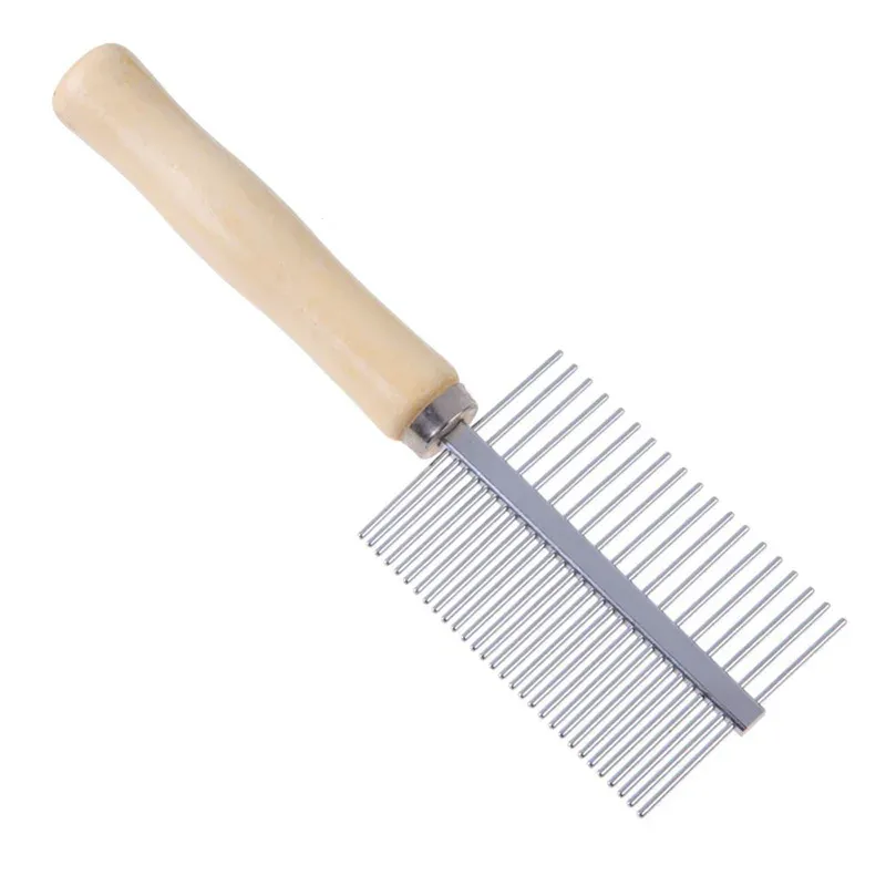 Pet Trimmer Grooming Comb Brush Steel Pins Cleaning Shedding Hair Cleaning Tool for Dog Cat Puppy