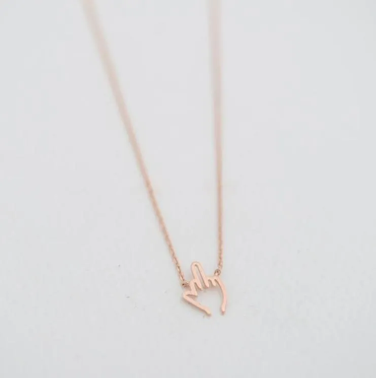 Fashionable finger pendant necklaces Uncivilized gestures middle finger pendant necklaces Originality style necklaces first gift f5842541