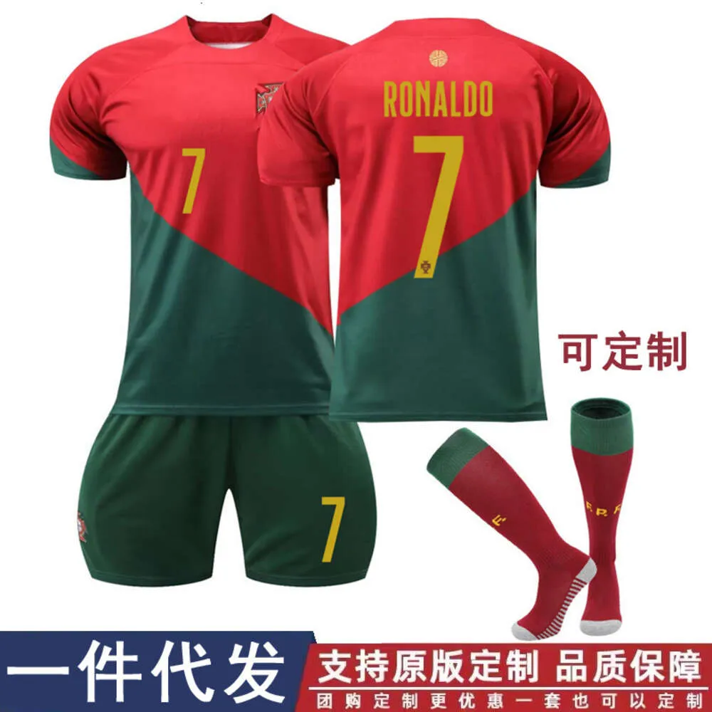 Soccer Jerseys 23 Portugal Home Football Jersey 7 c Ronaldo Felix Group Purchase Printed Women's Sets