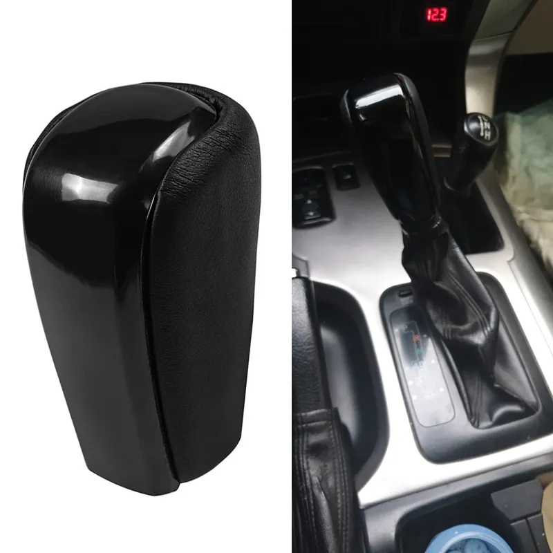 Black Carbon Fiber Pattern Gear Shift Knob For Toyota Land Cruiser Prado & Lexus GX460 - Automatic, M8 Thread