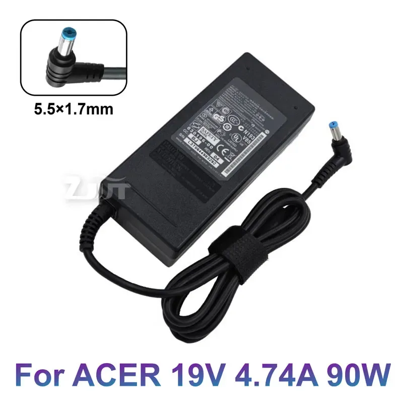 Adaptador 19V 4.74A 90W 5.5x1,7mm Charger de adaptador de energia do laptop CA para Acer Aspire 4710G 4720Z 5750G 5755G 7110 9300 ADP090CD E5572G53