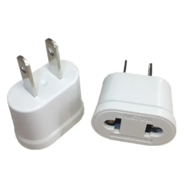 Adaptateur Prise US Vers Europe - Compact, Ignifuge, Pour Téléphone, Ordinateur, Voyage - 4
