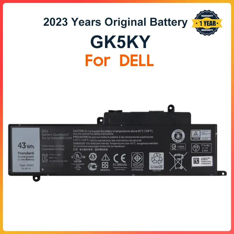 Batteries GK5KY Batterne pour ordinateur portable pour Dell Inspiron 13 "7000 Série 7347 7348 7352 7353 7359 11" 3147 3148 15 "7558 Outils gratuits