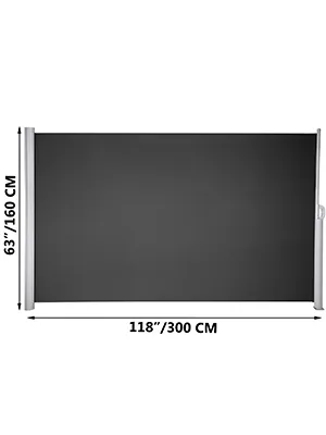 Retractable, Patio Screen, 63x118inch