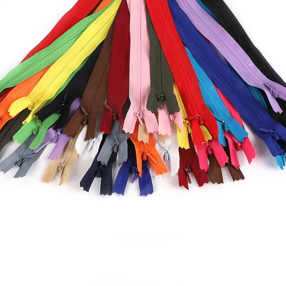 10Pcs/Lot 20cm Length Colorful Open-End Resin Cremallera Sastre Pantalones Ropa Costura DIY Manualidades Accesorios