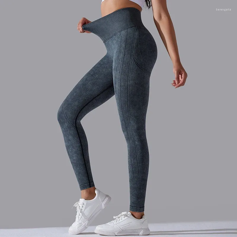Kadın Pantolon Egzersiz Tozlukları Kadınlar için Yüksek Belli Karın Kontrolü V Back Scrunch Buseams Atletik Yıkama Siyah Yoga