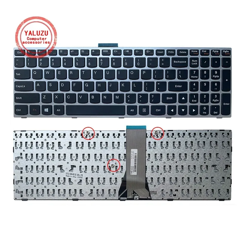 Teclados para a Lenovo Ideapad 30015 30015ibr 30015isk 30017isk 30015iru 30017iru 50015acz Teclado do laptop em inglês