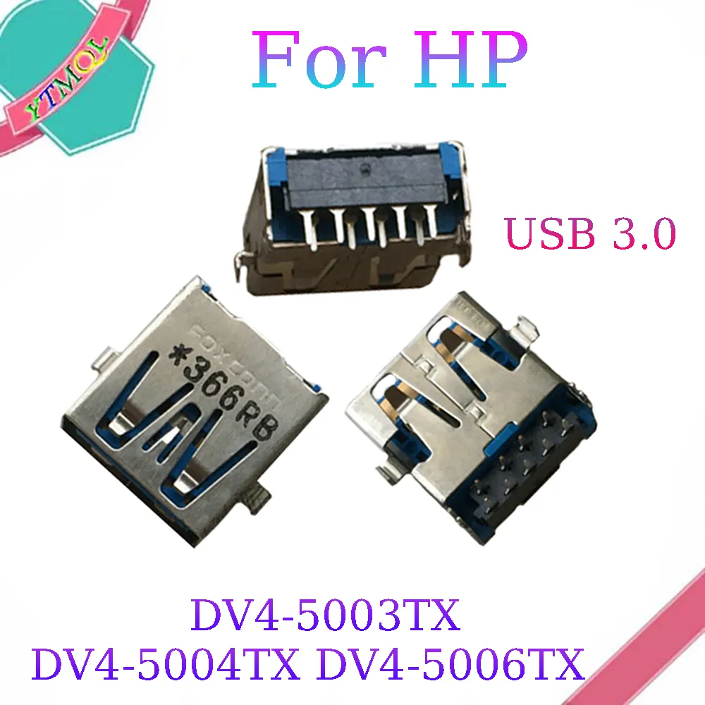 10-100pcs USB 3.0 Jack Connector Fit voor HP DV4-5003TX DV4-5004TX DV4-5006TX Lenovo Dell Acer Asus Laptop USB Charger Socket