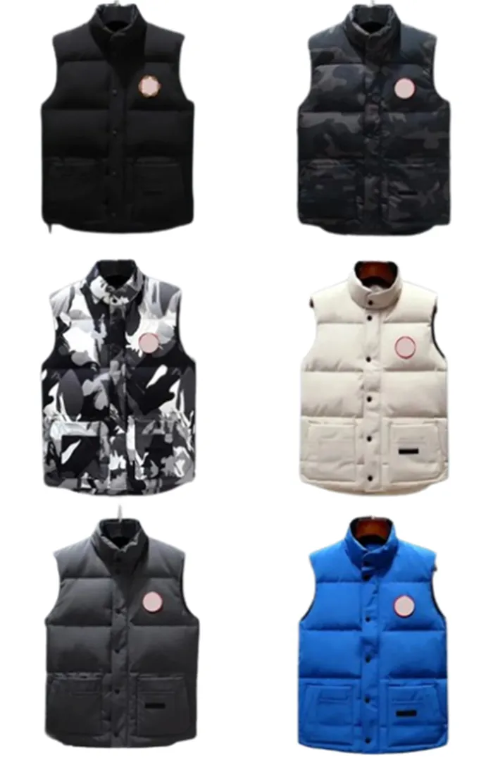 Hög version Big Goose Vest Designer Vest Pocket Jacka Parka Long Sleeve Zipper Badge Men's Down Casual Coat Top Multi-färgstorlek är S-XXXL