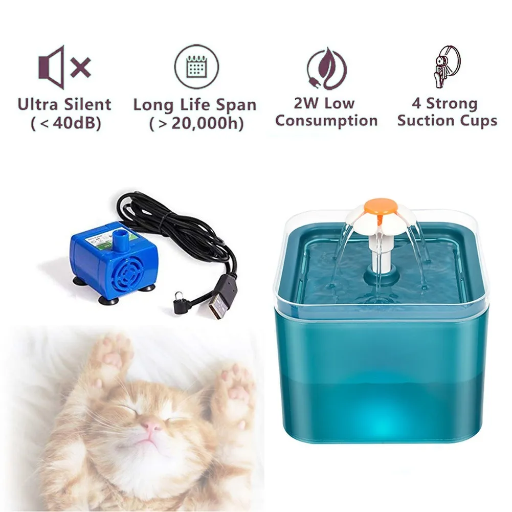 Automatische kat drinkfontein met LED -verlichting USB -app Controle Feeder recirculate Pet Water Dispenser Bowl Smart Timed Feeder