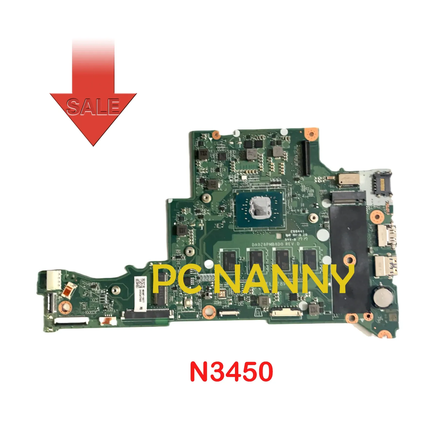 Płyta główna PcNanny dla ACER A31531 Laptop Motherboard NB8NT111007 SR2Z6 N3450 DA0Z8PMB8D0