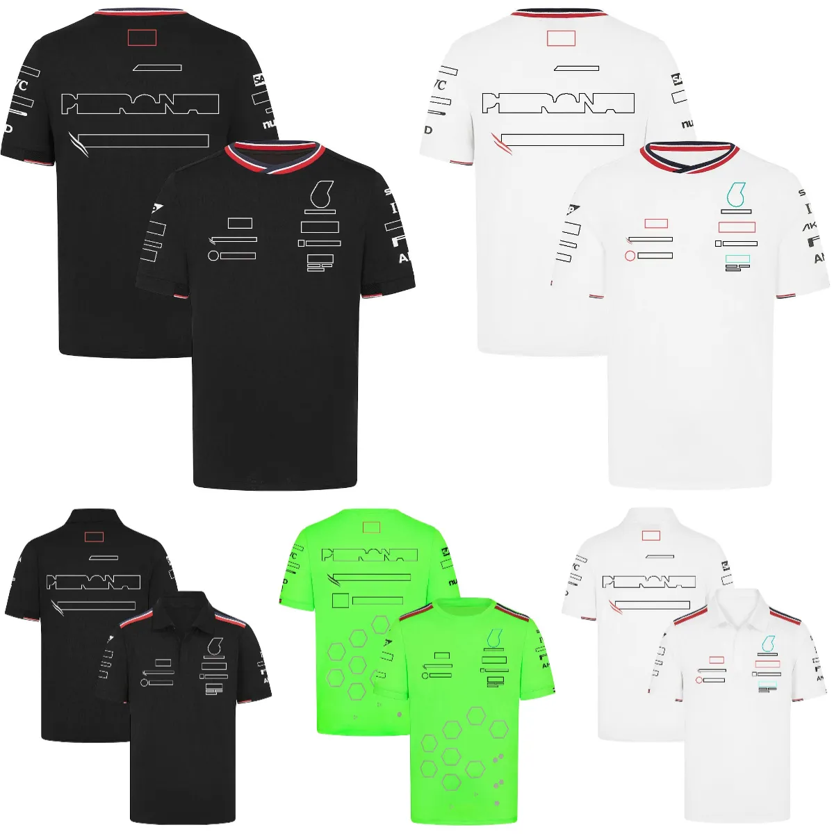 F1 2024 Team Driver T-Shirt Formule 1 Racing Polo Shirt T-shirt Race Sport Nieuw seizoen Kleding Summer Auto Fans Heren Jersey T-shirt