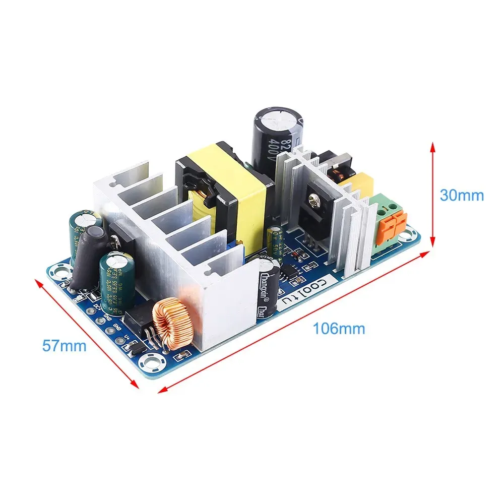 Módulo de fonte de alimentação de saída dupla Placa de degrau para baixo conversor isolado comutação AC-DC Ajuste AC-DC 110V 220V a 5V 12V 24V 36V 4-6A