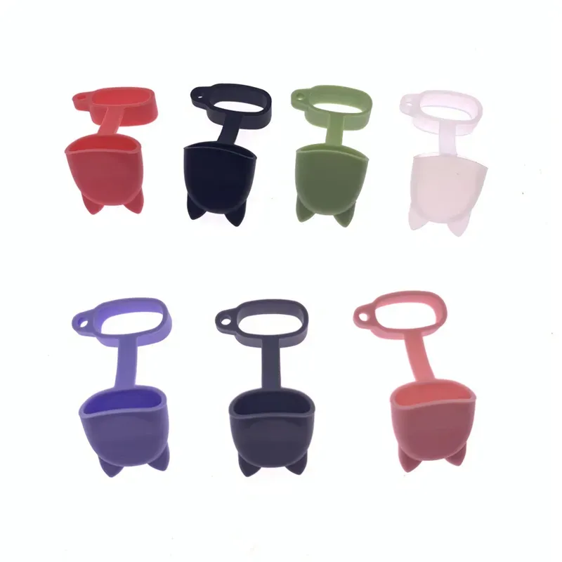 Silicone Dust Proof Cap Cover Dustproof Silicon Band Rings Anti Skid Sanitary Drip Tip Rubber Caps for Flat Disposable