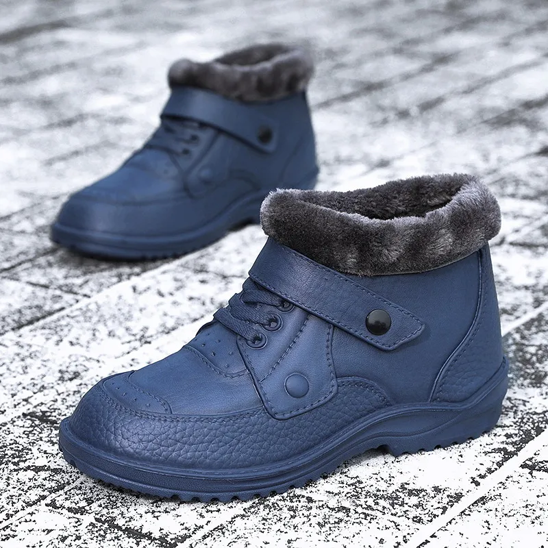 Warm Safe: Winter Plush Waterproof Anti-Slip Snow Boots for