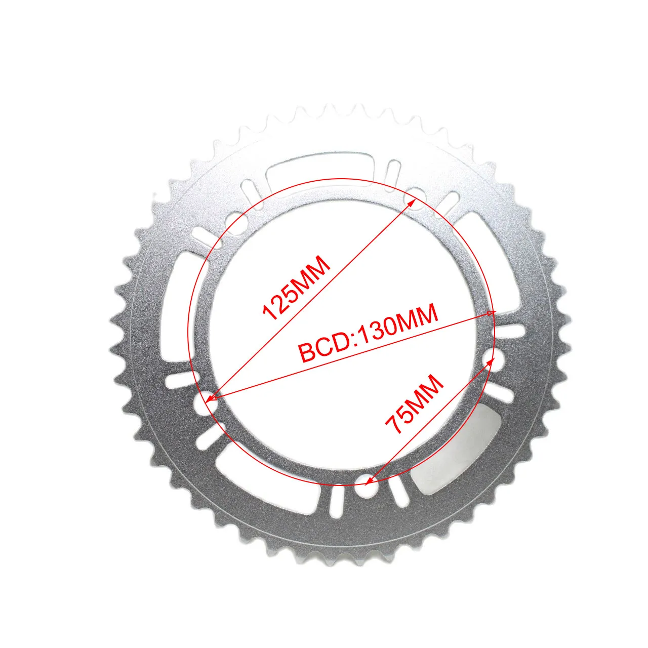 39T 44T 48T 53T 130 BCD Chainring Road Rota Crankset 170mm Mank Fixed Gear de bicicleta dobrável Biciche