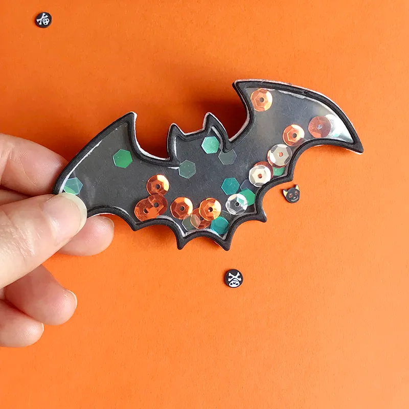 Halloween Bat Shaker Metal Cutting Dies Scrapbooking Pochbil Die Cuts Card Greeting Making DIY Craft Rossing New Dies 2022