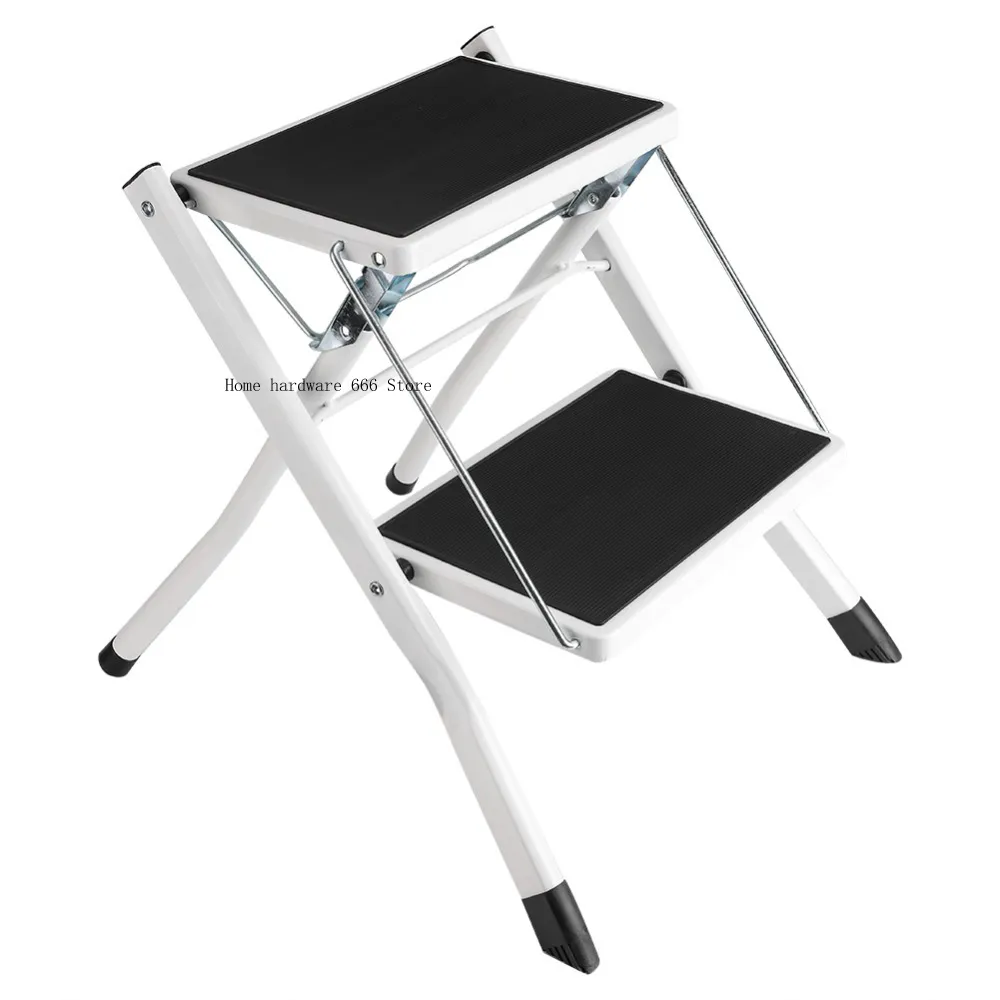 Folding Step Stool Multi use Portable Ladder with Safety Lock for Adults and Kids Sturdy Plastic Step Stool for Kitchen Bathroom Garden