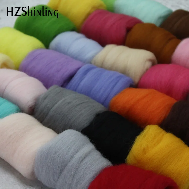 9 colors Needle Felting kit 42 Colors Wool Fibre Roving High Wool Craft Material Wool Felting DIY Art Handwork Craft