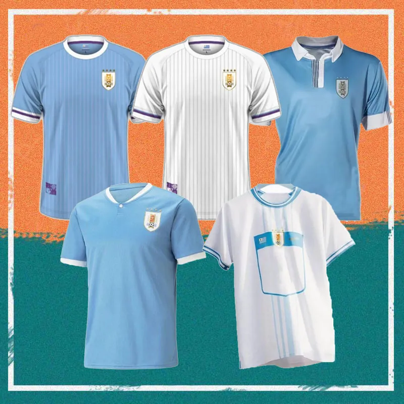 24/25 Uruguay Soccer Trikot 2024 L.Suarez E.Cavani N.de La Cruz Nationalmannschaft Hemd G.de Arrascaeta F. Valverde R.Araujo R.Bentancur Fußballuniform