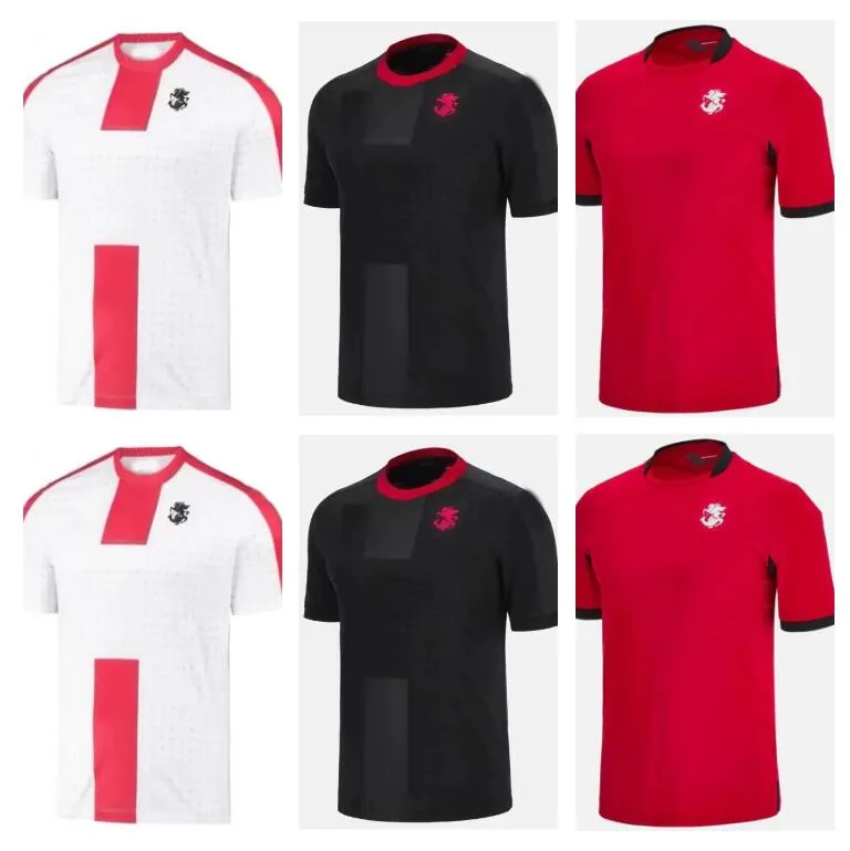 2024 Georgia National Team Soccer Jerseys 24 25 Kvaratskhelia Chakvetadze Davitashvili Kvilitaia Mikautadze Zivzivadze Euro Cup Football Shirts Uniforms