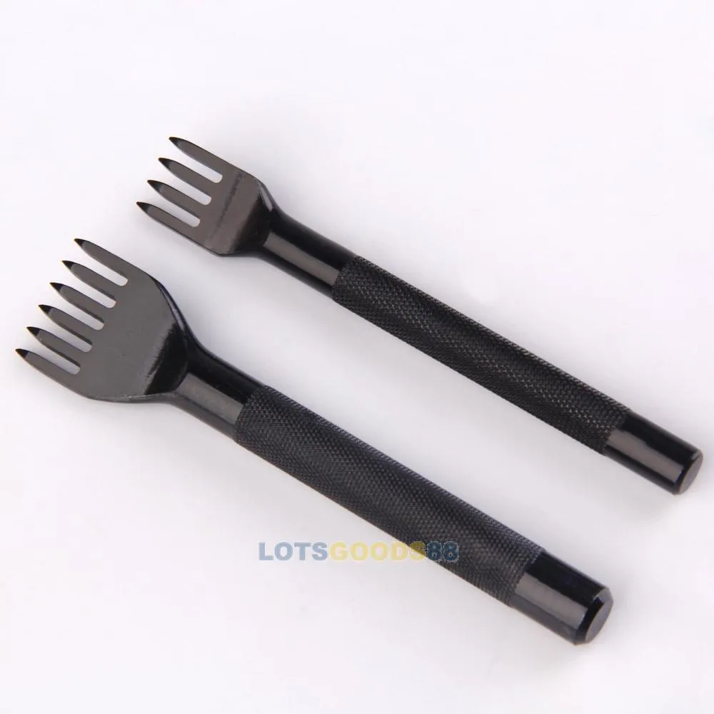 Chisel Point Sewing Leather Punch Tools 4 Style Diamond Point Chisel Set for Leather ...