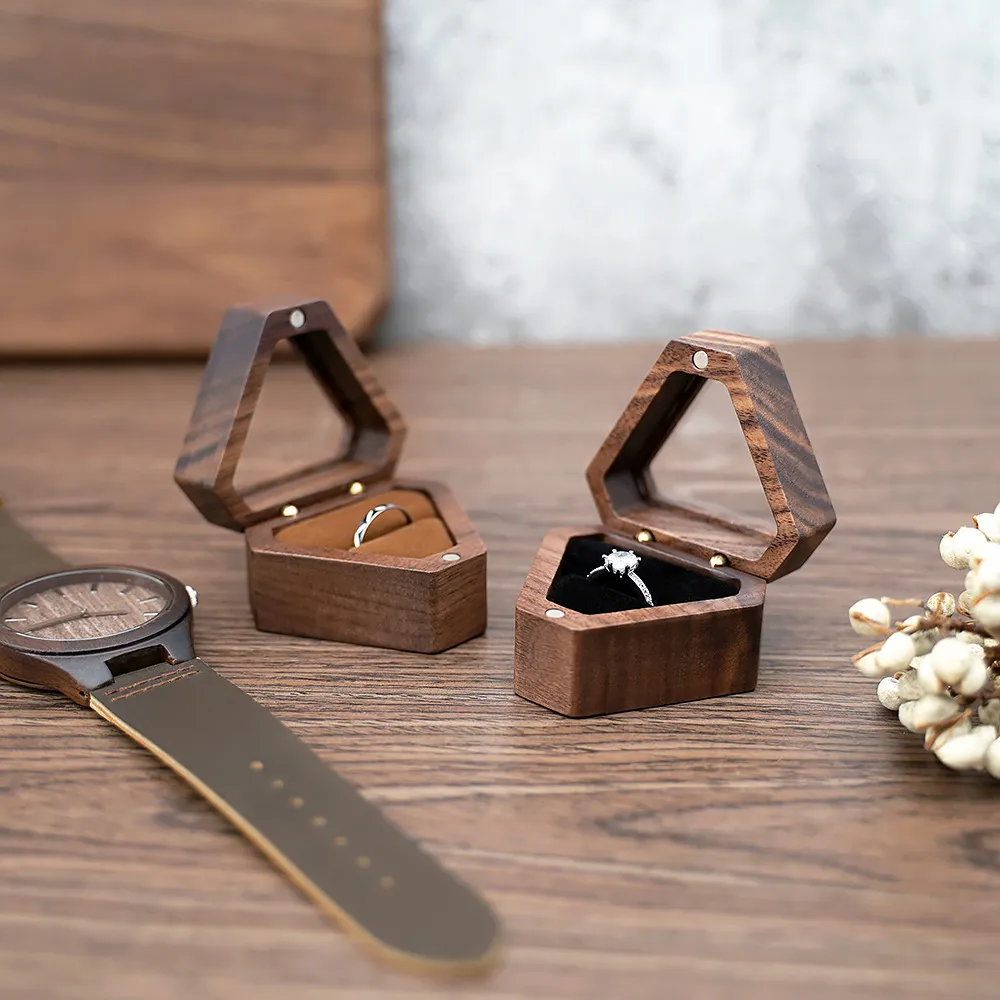 Triangular Jewelry Box DHgate.com:Triangle Wooden Jewelry Box with Velvet Lining for Earrings ...