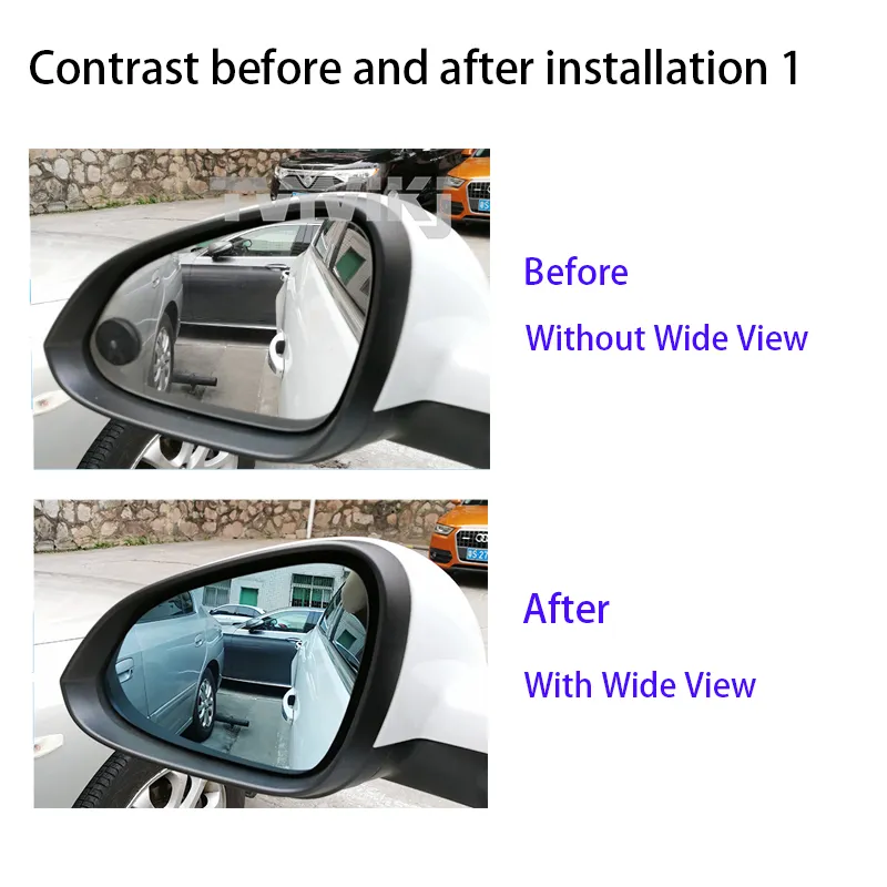 1 par lateral retrovisor espejo lente de vidrio azul para Suzuki Jimny 2007-2021 Vista de gran angular Anti resplandor de la puerta de la puerta del automóvil.