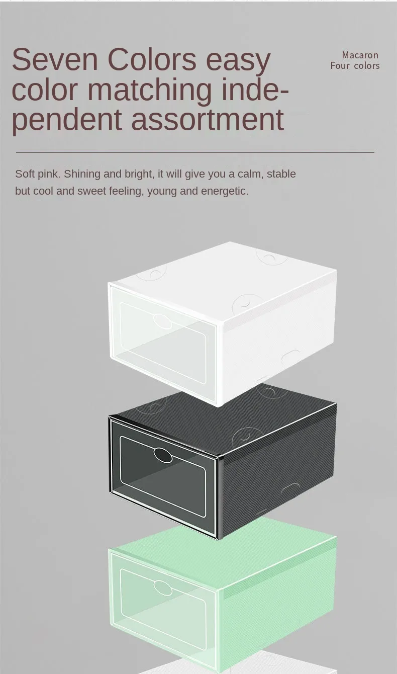 Stackable Shoe Storage Box With Drawer Type And Front Opening Thick Plastic Blocks Cabinet For Shoes From Yichu01 8.22 DHgate.Com