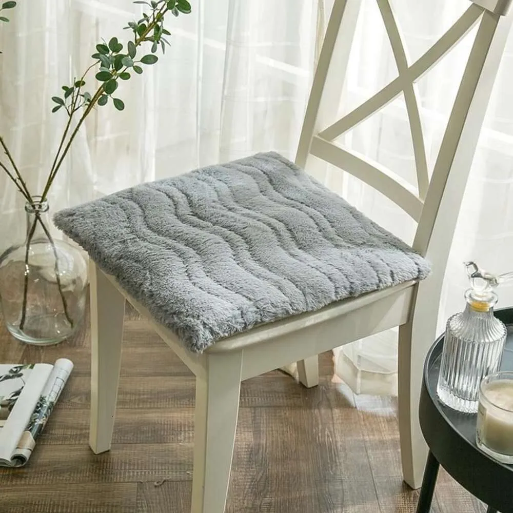 Японский стиль осень и зимний плюшевый обеденный кресло подушка сгущенное съемное простые скандинавские офисные сиденья