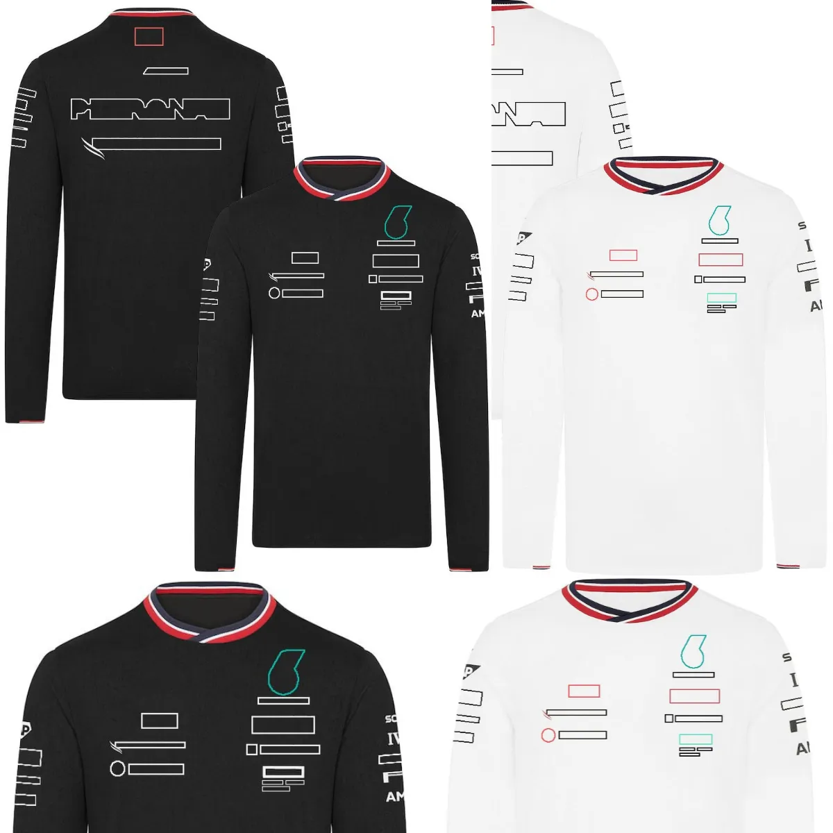 F1 2024 T-shirt del pilota a maniche lunghe Team Formula 1 New Season Fans T-shirt maglietta in jersey casual maglietta da uomo estate