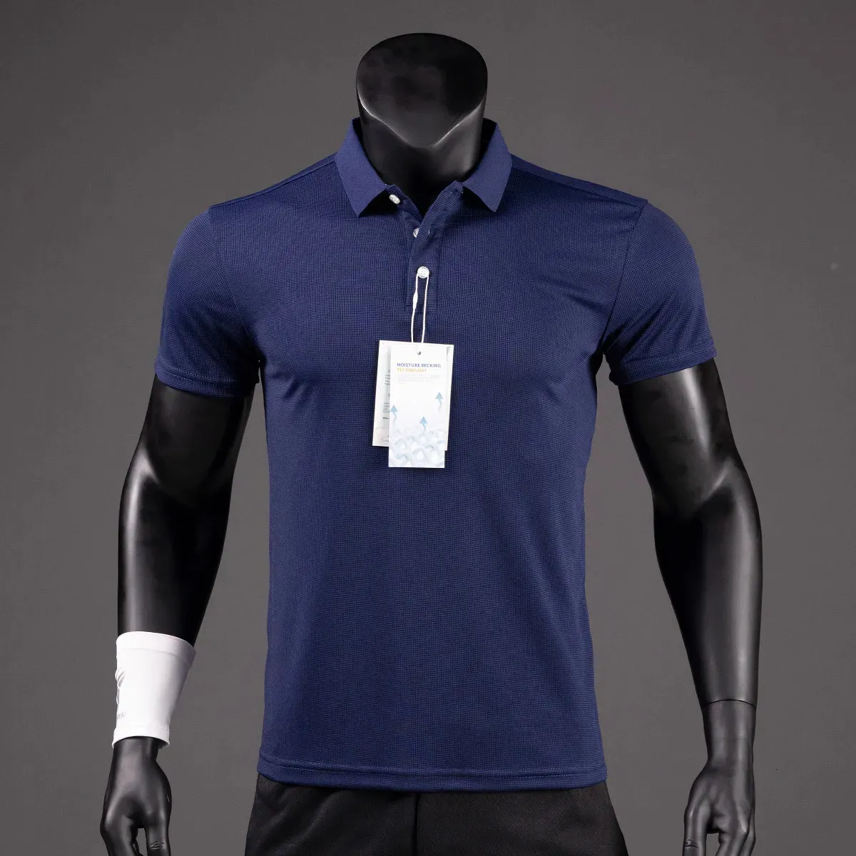 Letnia oddychająca koszula polo-koszulka Szybka sucha koszulka Męskie T-shirt z krótkim rękawem Work Golf T-THIRT